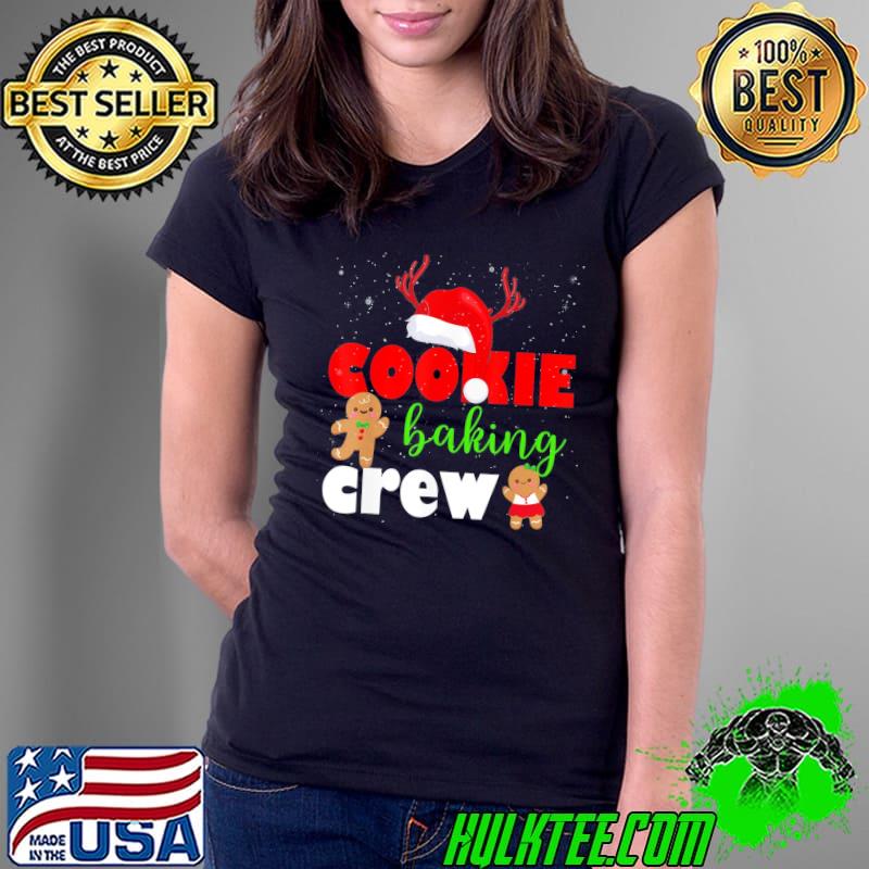 Premium Christmas Cookie Baking Crew T-Shirt Ladies Tee Premium Christmas Cookie Baking Crew T-Shirt Ladies Tee