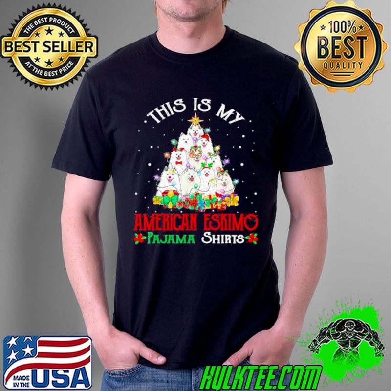 Premium Christmas Pajama Shirt American Eskimo Tree Dog Xmas Dog Dad Unisex Premium Christmas Pajama Shirt American Eskimo Tree Dog Xmas Dog Dad Unisex