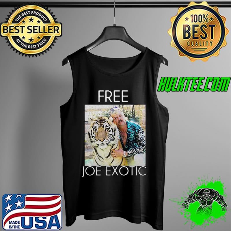 Premium Cute Free Joe Exotic Hug Tiger Shirt Tank Top Premium Cute Free Joe Exotic Hug Tiger Shirt Tank Top