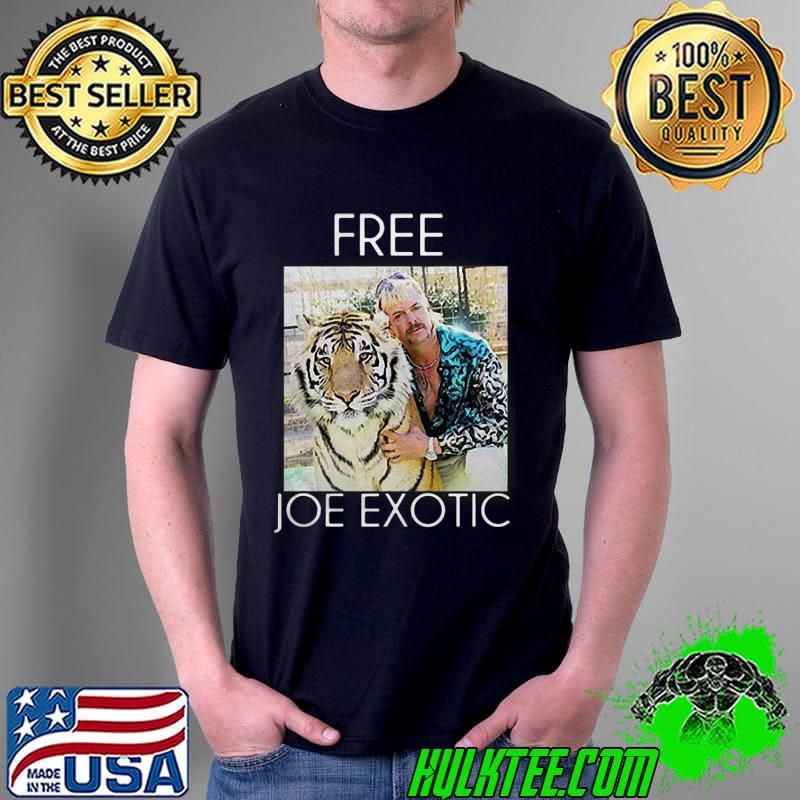 Premium Cute Free Joe Exotic Hug Tiger Shirt Unisex Premium Cute Free Joe Exotic Hug Tiger Shirt Unisex
