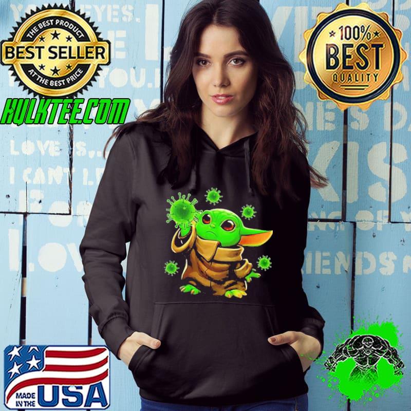 Premium Cute Star Wars Baby Yoda Coronavirus Shirt