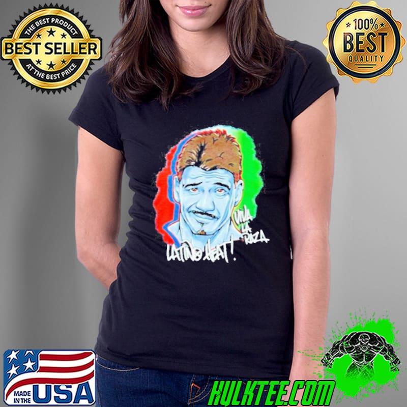 Premium Eddie Guerrero Latino Heat Viva La Raza Ladies Tee Premium Eddie Guerrero Latino Heat Viva La Raza Ladies Tee