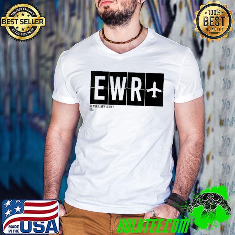 Premium eWR Newark New Jersey USA Airport Code International Travel T-Shirt