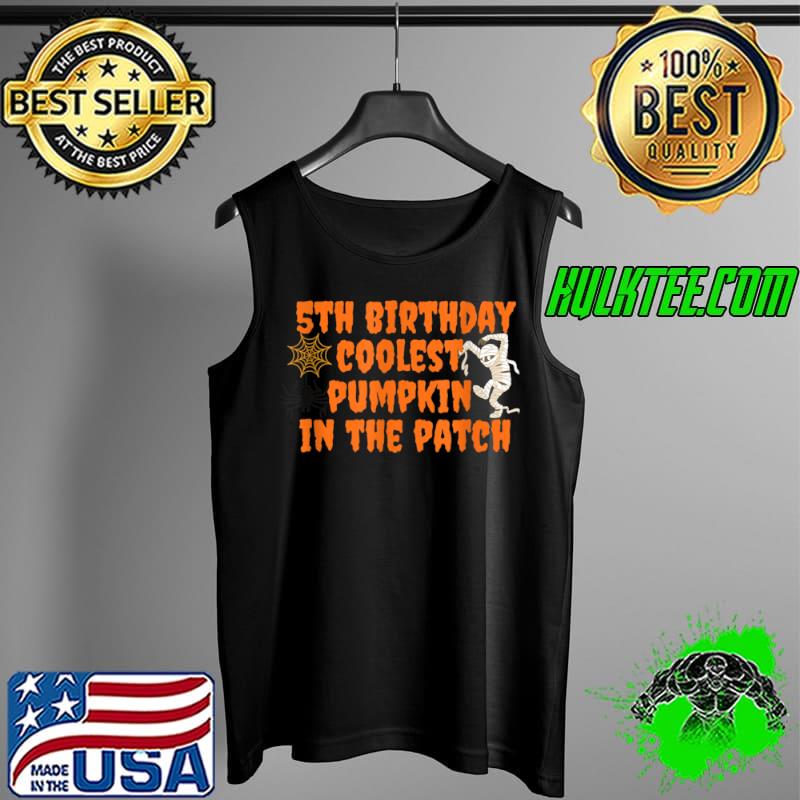 Premium Funny halloween 5th birthday , pumpkin costume Design T Shirt Tank Top Premium Funny halloween 5th birthday , pumpkin costume Design T Shirt Tank Top