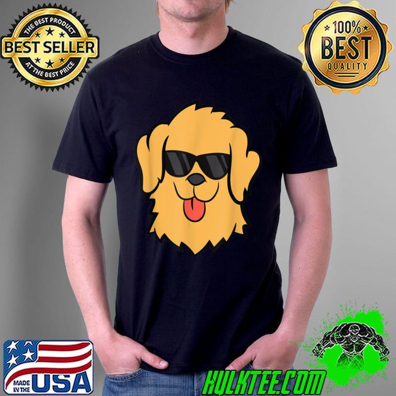 Premium Golden Retriever Dog With Sunglasses Golden Retriever T Shirt Unisex Premium Golden Retriever Dog With Sunglasses Golden Retriever T Shirt Unisex