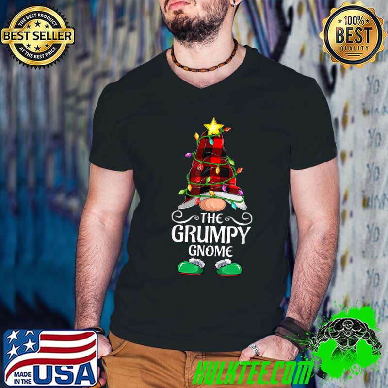 Premium grumpy Gnome Buffalo Plaid Matching Family Christmas Pajama T-Shirt Guys V Neck Premium grumpy Gnome Buffalo Plaid Matching Family Christmas Pajama T-Shirt Guys V Neck