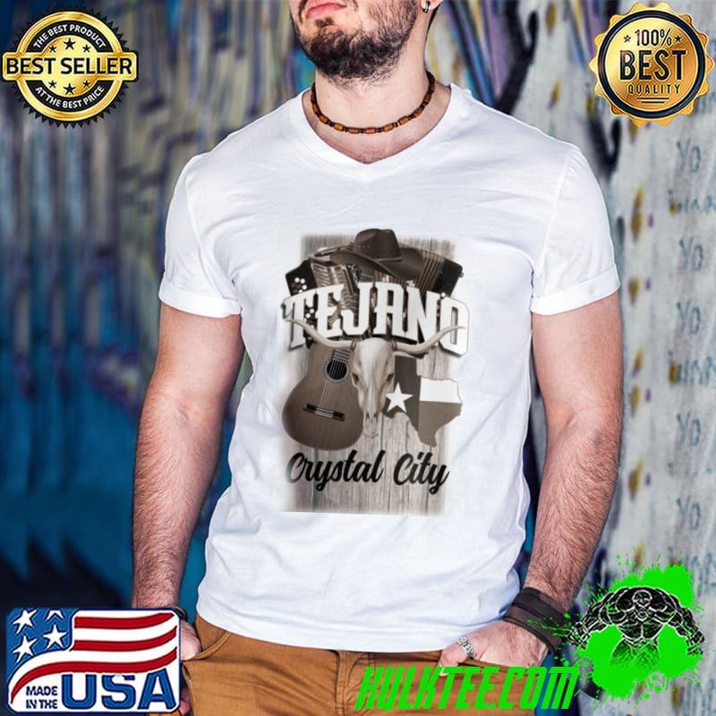 Premium Guitar Texas Pride Hometown Represent Crystal City Uvalde Vintage Shirt