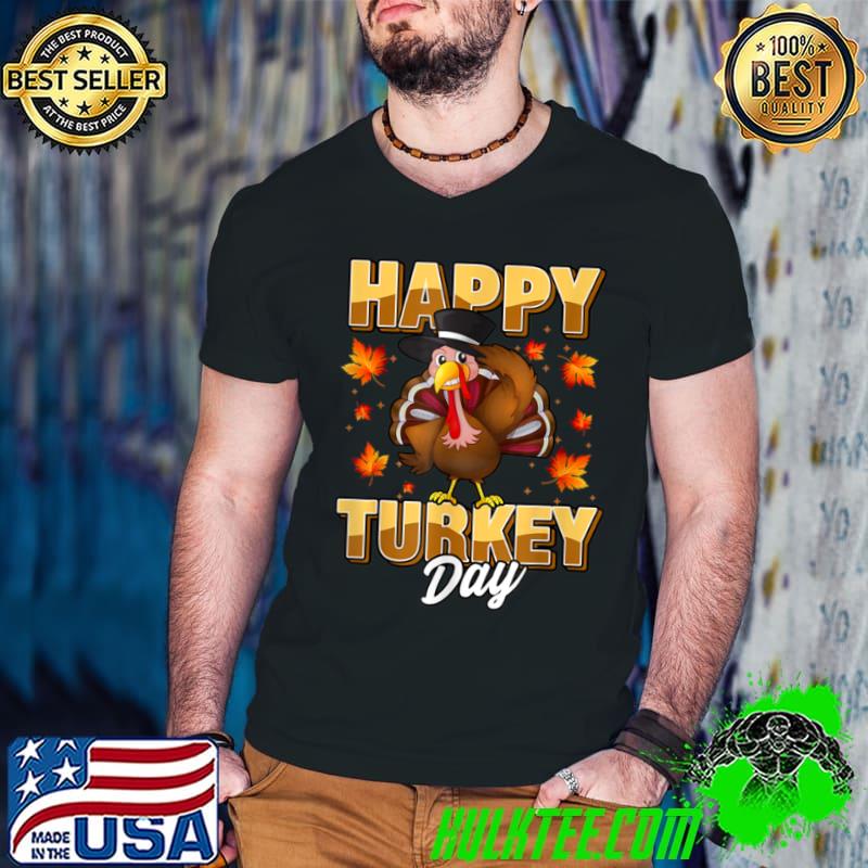 Premium Happy Turkey Day 2021 Thanksgiving Autumn Fall season T Shirt