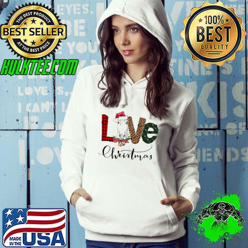 Premium horse Santa Red Love Leopart Christmas Shirt Hoodie Premium horse Santa Red Love Leopart Christmas Shirt Hoodie