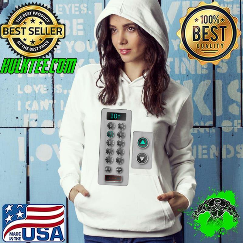 Premium i Love Elevator Gift Cute Elevator Buttons Mechanic Closure T-Shirt