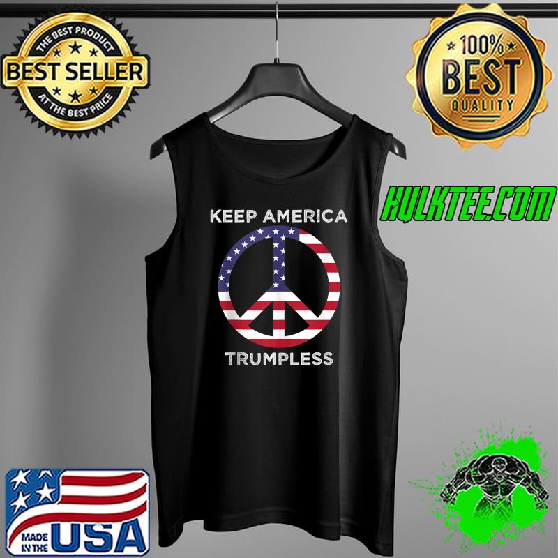 Premium keep America Trumpless American flag T-s Tank Top Premium keep America Trumpless American flag T-s Tank Top