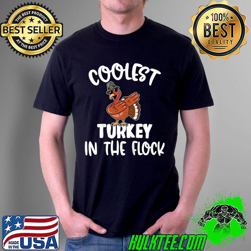 Premium Kids Coolest Turkey In The Flock Toddler Boys Kids Thanksgiving T-Shirt Unisex Premium Kids Coolest Turkey In The Flock Toddler Boys Kids Thanksgiving T-Shirt Unisex