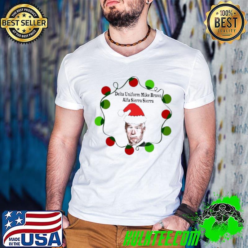 Premium Lights Santa Joe Biden delta uniform mike bravo alfa sierra sierra Guys V Neck Premium Lights Santa Joe Biden delta uniform mike bravo alfa sierra sierra Guys V Neck