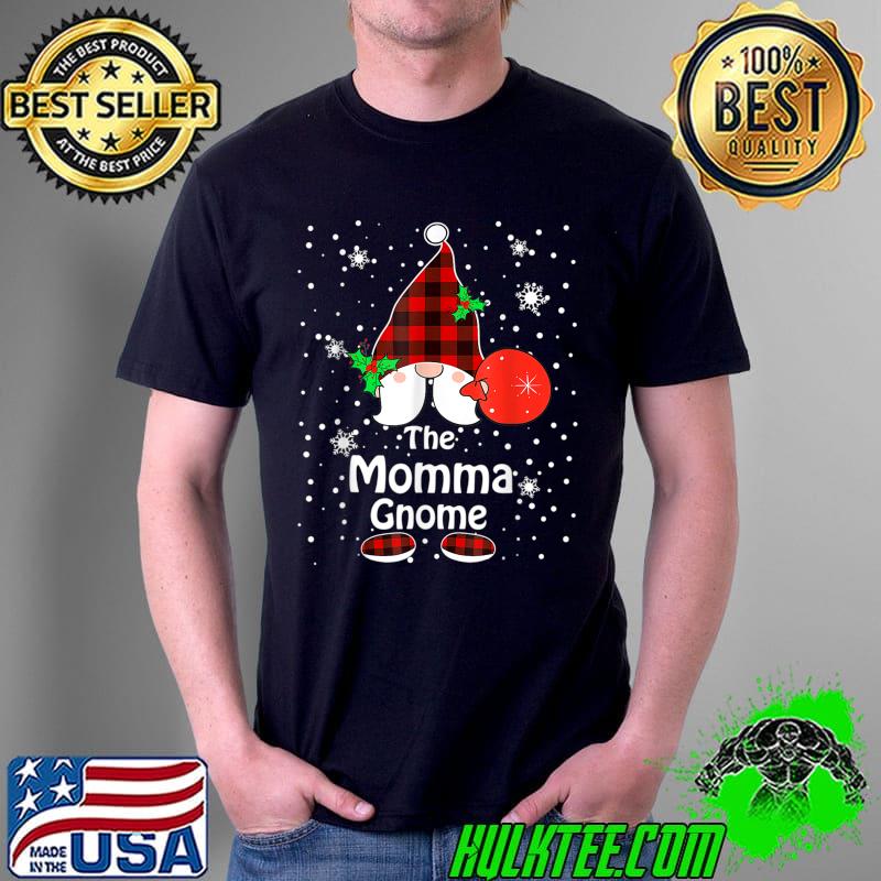 Premium Momma Gnome Buffalo Plaid Matching Family Christmas Pajama T-Shirt Unisex Premium Momma Gnome Buffalo Plaid Matching Family Christmas Pajama T-Shirt Unisex