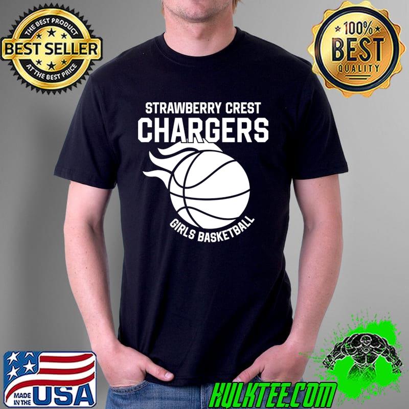 Premium strawberry Crest Girls Basketball T-s Unisex Premium strawberry Crest Girls Basketball T-s Unisex