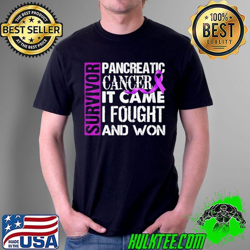 Premium Survivor it came I won pancreatic cancer awareness Unisex Premium Survivor it came I won pancreatic cancer awareness Unisex