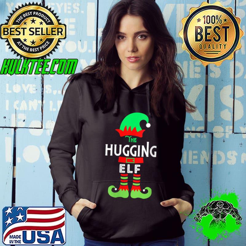 Premium The Hugging Elf Funny Ugly Christmas Sweaters T-shirt