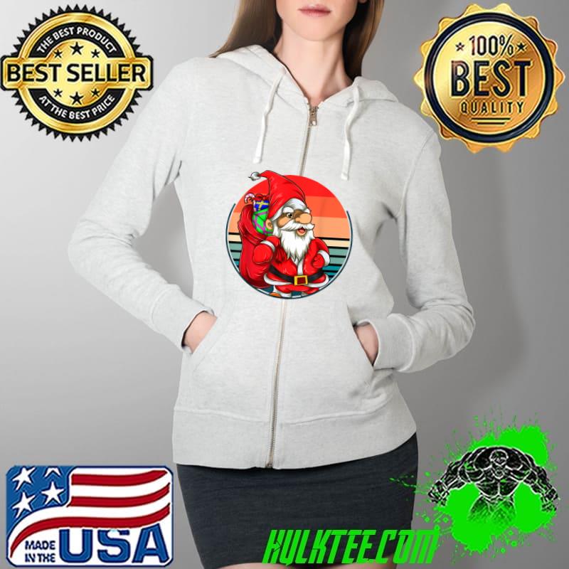 Premium Xmas Santa Merry Christmas Retro Santa Claus T-Shirt Full Zip Hooded Premium Xmas Santa Merry Christmas Retro Santa Claus T-Shirt Full Zip Hooded
