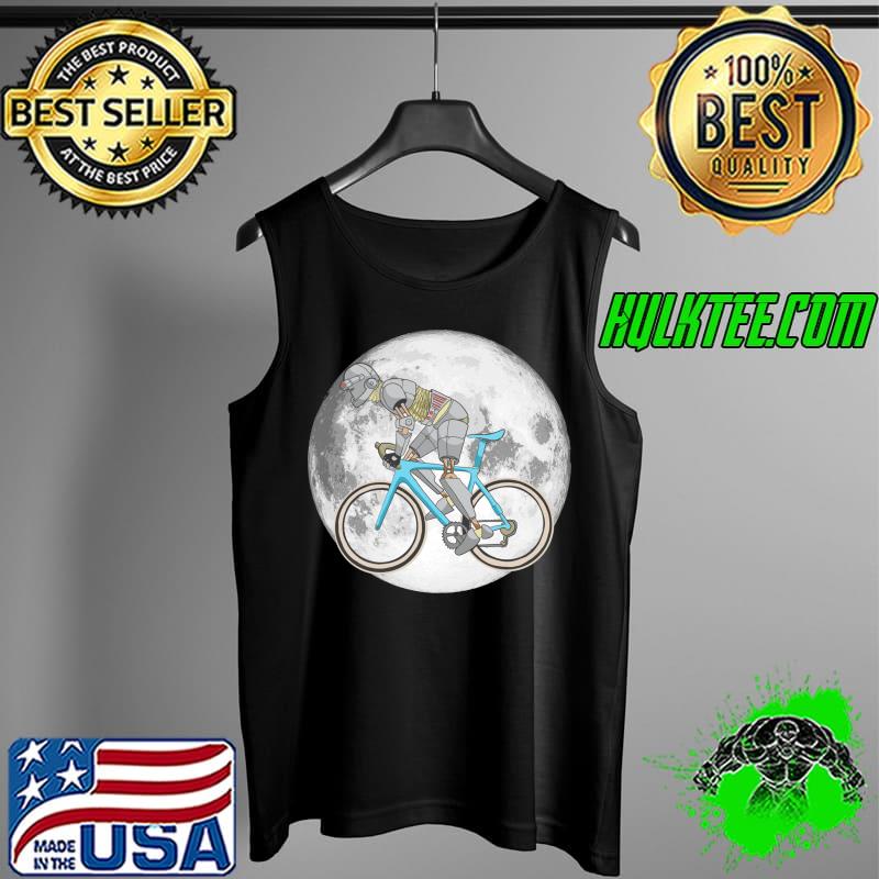 Retro Futurism Robot Cyclist Bicycle Futuristic Moon & Bike T-s Tank Top Retro Futurism Robot Cyclist Bicycle Futuristic Moon & Bike T-s Tank Top
