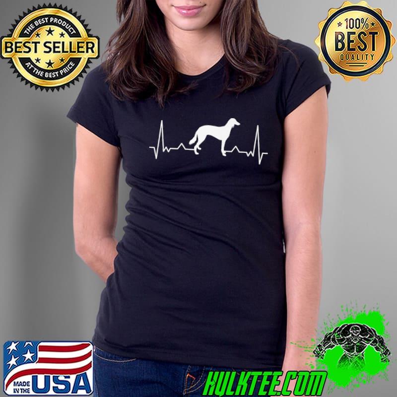 Saluki Heartbeat Persian Greyhound Saluki Premium T-Shirt Ladies Tee Saluki Heartbeat Persian Greyhound Saluki Premium T-Shirt Ladies Tee