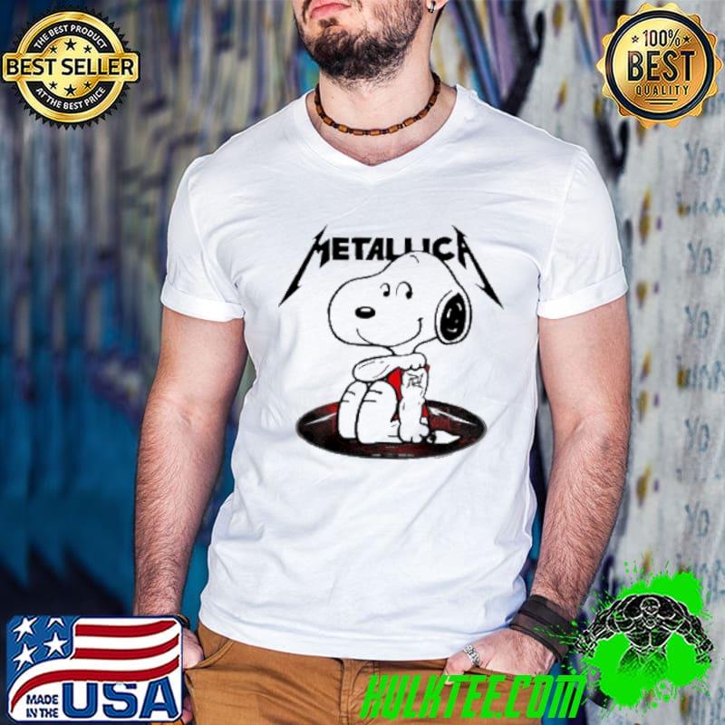 Snoopy tattoo metallica shirt