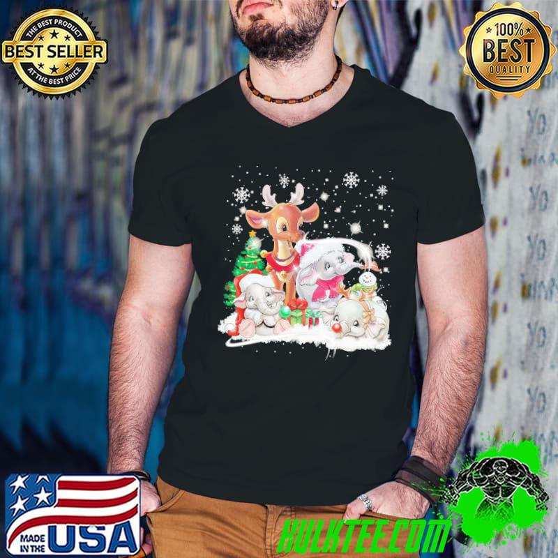 Snow Elephant Happy Moment Christmas Shirt