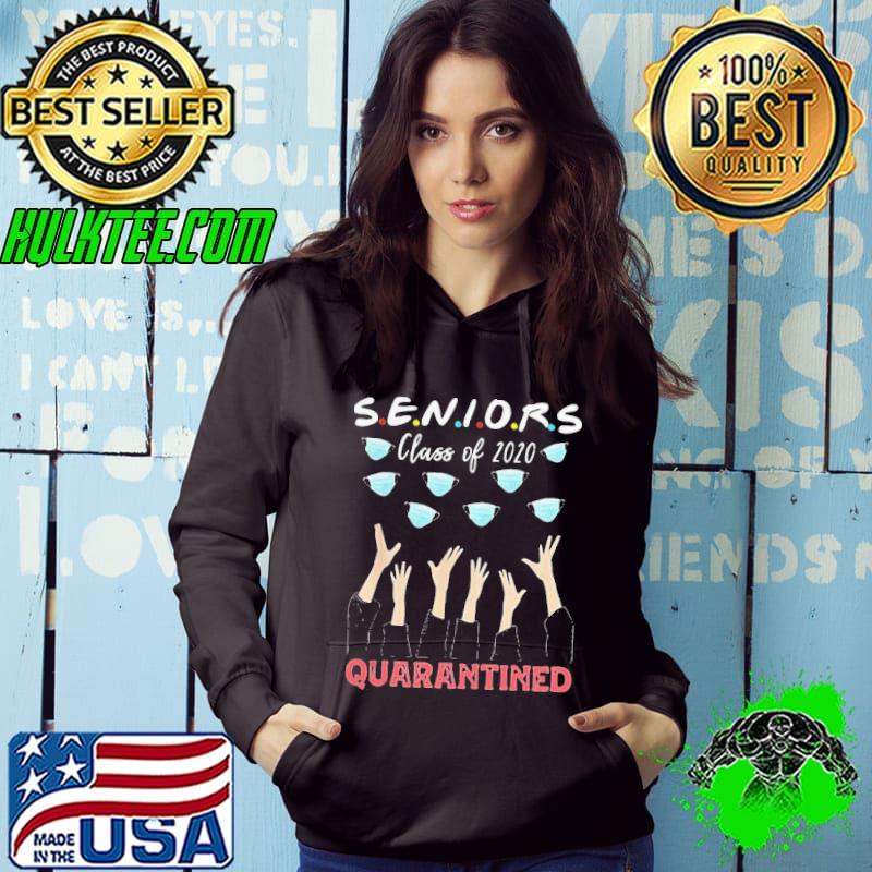 Social Distancing Senior Class Of 2020 Graduation Quarantine Shirt
