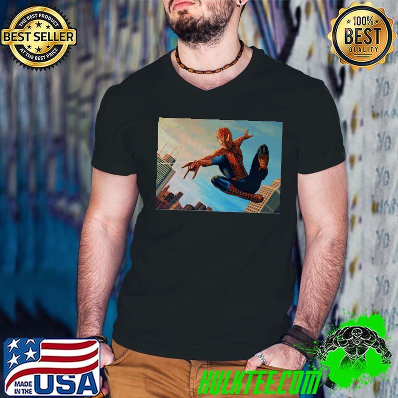 Spiderman 3 painting s Guys V Neck Spiderman 3 painting s Guys V Neck
