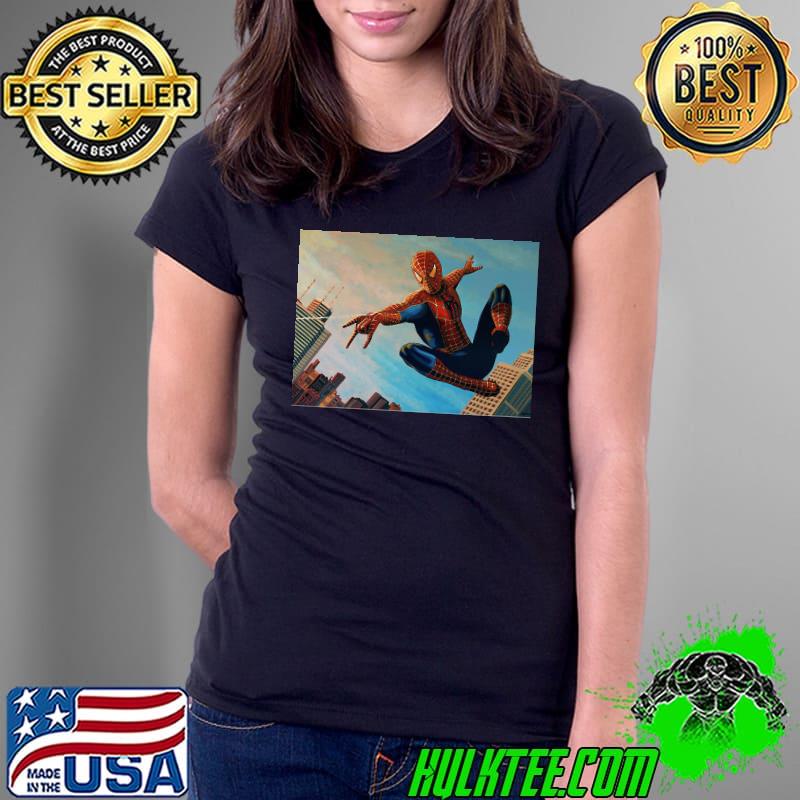 Spiderman 3 painting s Ladies Tee Spiderman 3 painting s Ladies Tee