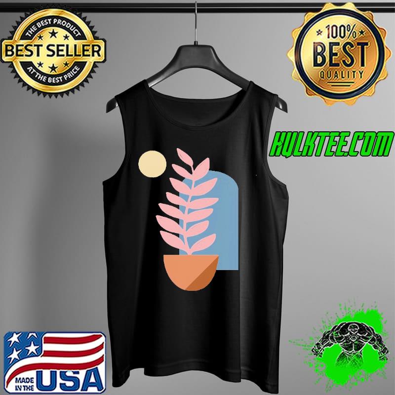 Stylish Abstract Floral Drawing Shirt Tank Top Stylish Abstract Floral Drawing Shirt Tank Top