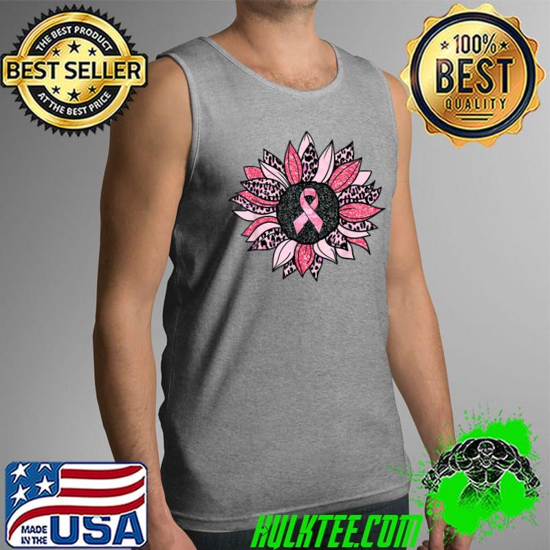 Sunflower Pink Breast Cancer Awareness Women Warrior T-Shirt Tank Top Sunflower Pink Breast Cancer Awareness Women Warrior T-Shirt Tank Top