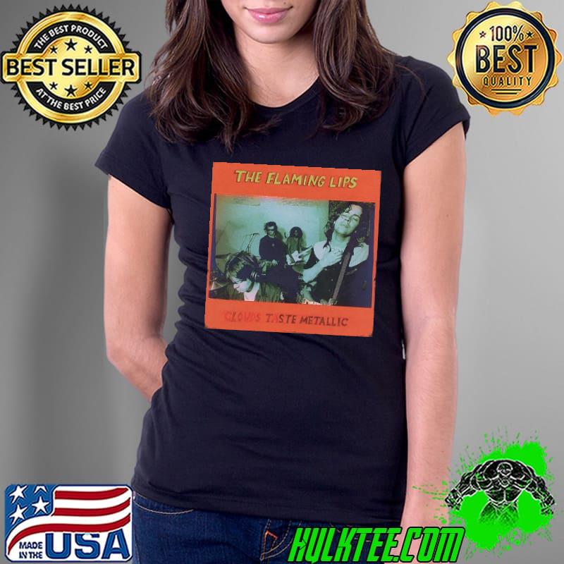 The Flaming Lips Clouds Taste Metallic Band Music Retro Shirt Ladies Tee The Flaming Lips Clouds Taste Metallic Band Music Retro Shirt Ladies Tee