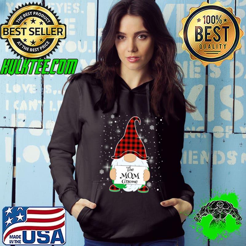 The Mom Gnome Family Matching Christmas Buffalo Plaid T-Shirt