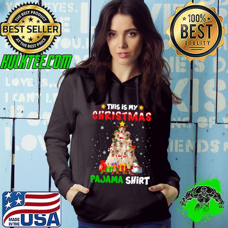 This Is My Christmas Pajama Labrador Dog Xmas Tree T-shirt