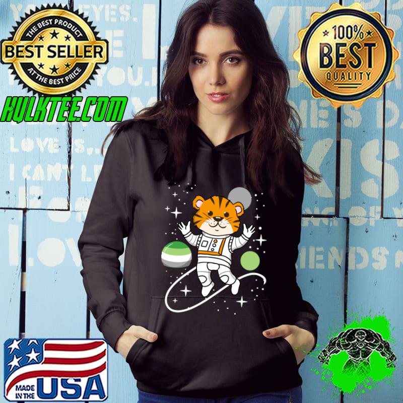 Tiger Astronaut Aromantic Pride T-shirt