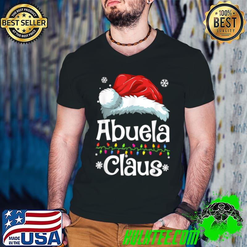 Top Abuela Claus Shirt, Family Matching Abuela Claus Pajama Xmas T Shirt