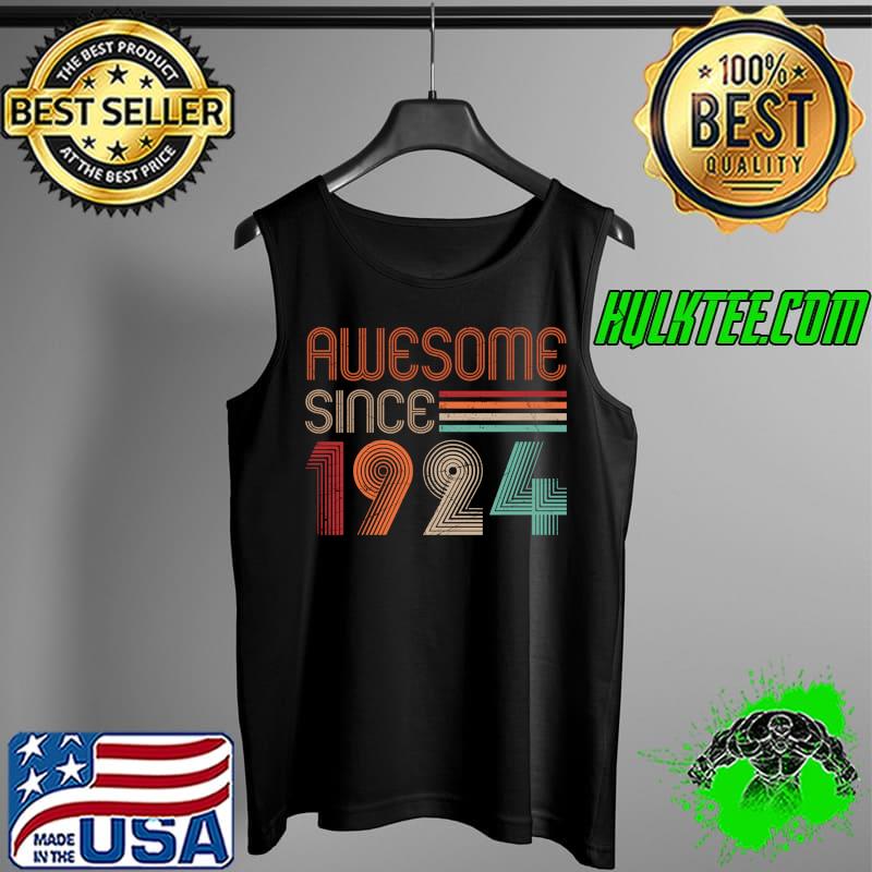 Top awesome Since 1924 Vintage T-Shirt Tank Top Top awesome Since 1924 Vintage T-Shirt Tank Top