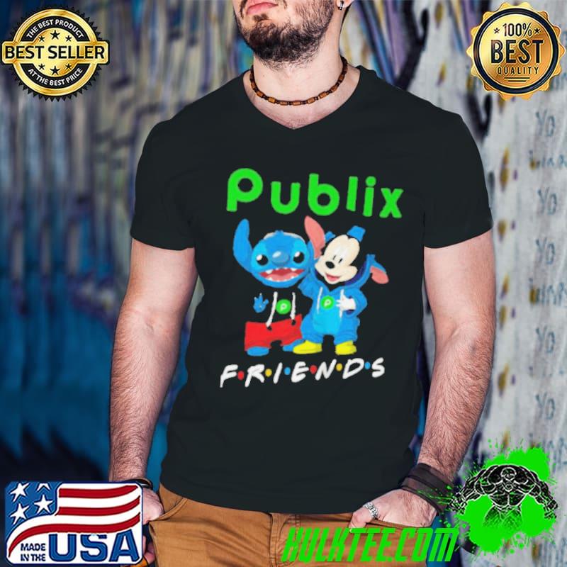 Top bABY STITCH AND BABY MICKEY MOUSE PUBLIX FRIENDS SHIRT