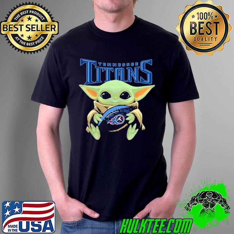 Top Baby Yoda Hug Tennessee Titans Star Wars Mandalorian Shirt Unisex Top Baby Yoda Hug Tennessee Titans Star Wars Mandalorian Shirt Unisex