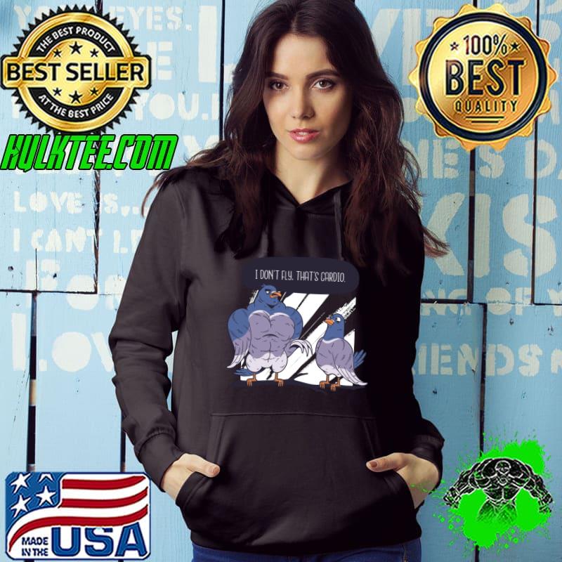 Top cardio Aerobic Pigeon Funny Cartoon Fitness Lover T-shirt