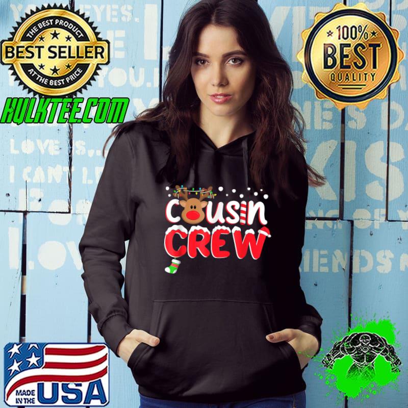 Top Cousin Crew Christmas 2021 Family Matching Pajamas Santa Elf T-Shirt