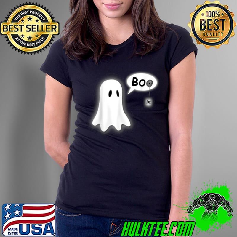 Top Cute Ghost BOO funny arachnophobia T Shirt Ladies Tee Top Cute Ghost BOO funny arachnophobia T Shirt Ladies Tee