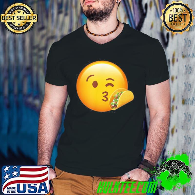 Top Emoticon Taco I Love Tacos Shirt