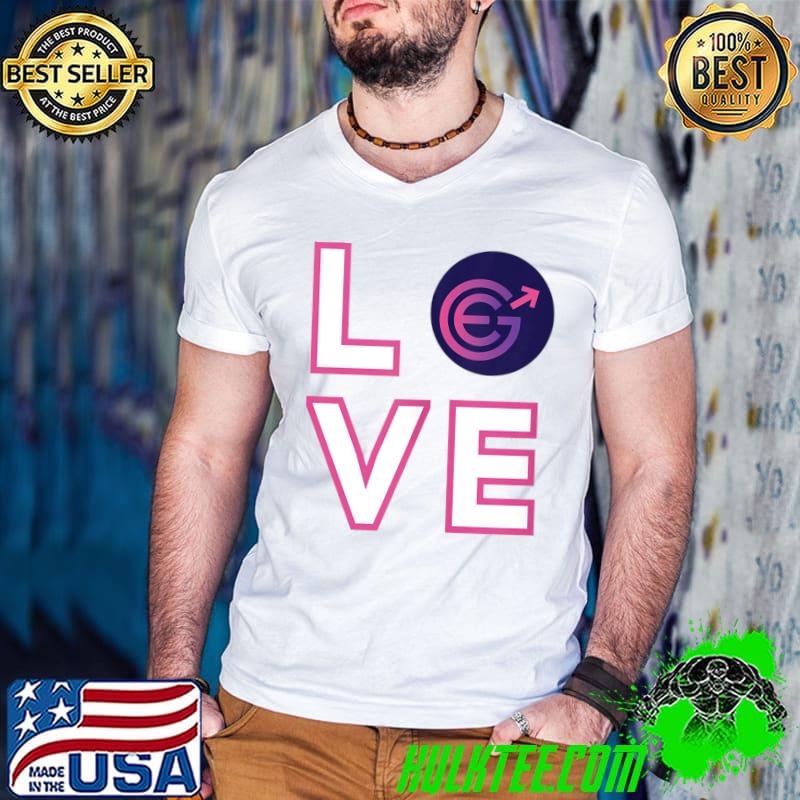 Top everGrow Coin EGC Love Crypto T-shirt