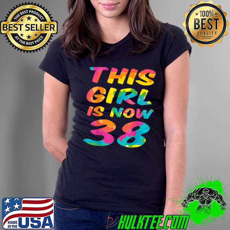 Top Girlfriend, wife, sister, 38th birthday, watercolour motif T Shirt Ladies Tee Top Girlfriend, wife, sister, 38th birthday, watercolour motif T Shirt Ladies Tee