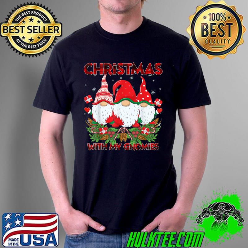 Top Gnome Family Xmas Santa Christmas Buffalo Red Plaid T-Shirt Unisex Top Gnome Family Xmas Santa Christmas Buffalo Red Plaid T-Shirt Unisex