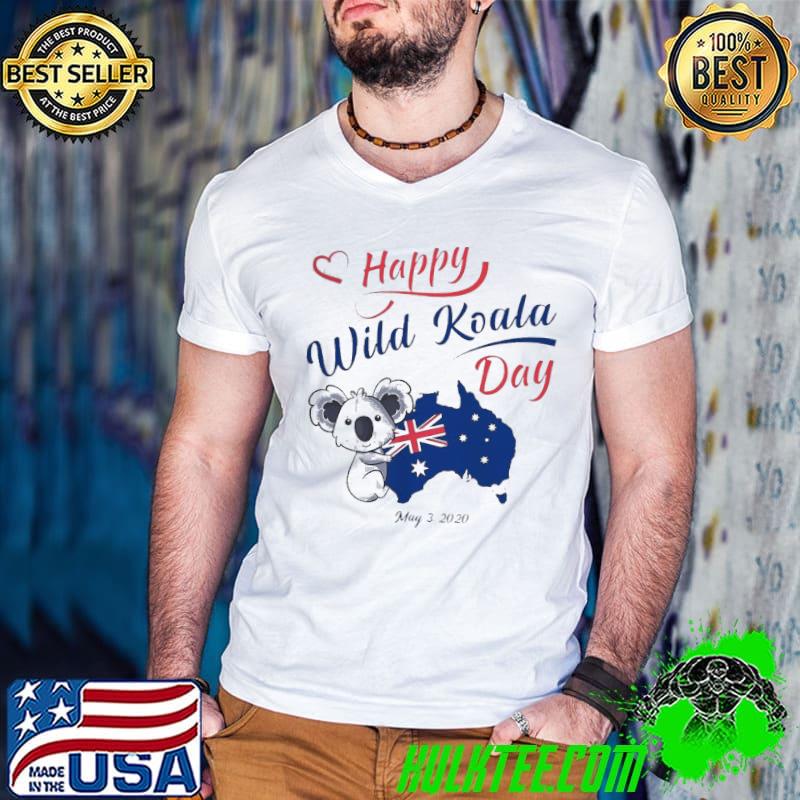 Top Happy Wild Koala Day May 3 2020 Australia Flag Shirt