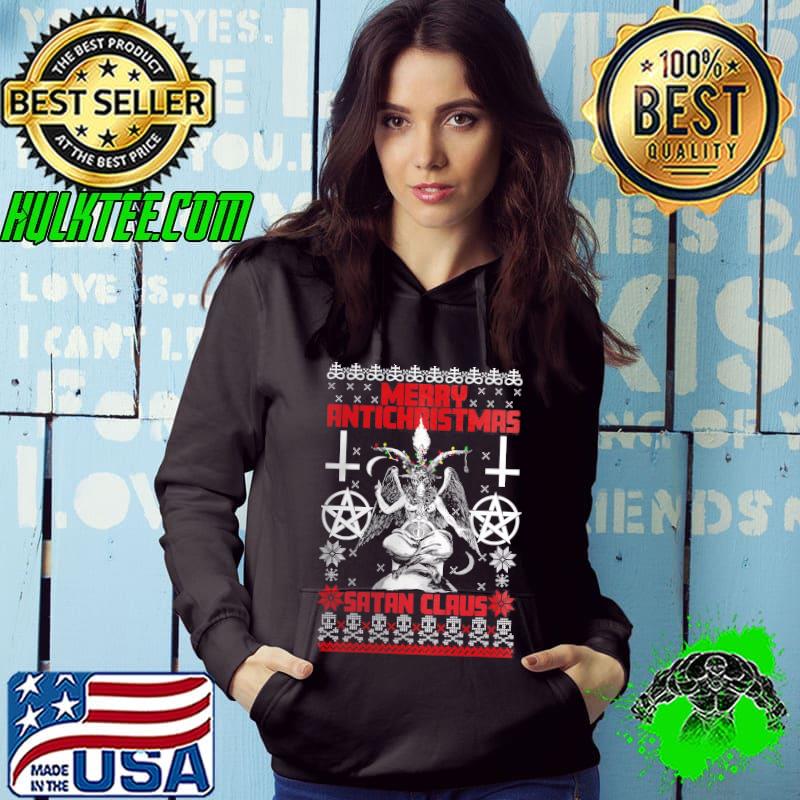 Top merry Christmas Satan Claus Cross Christmas Shirt
