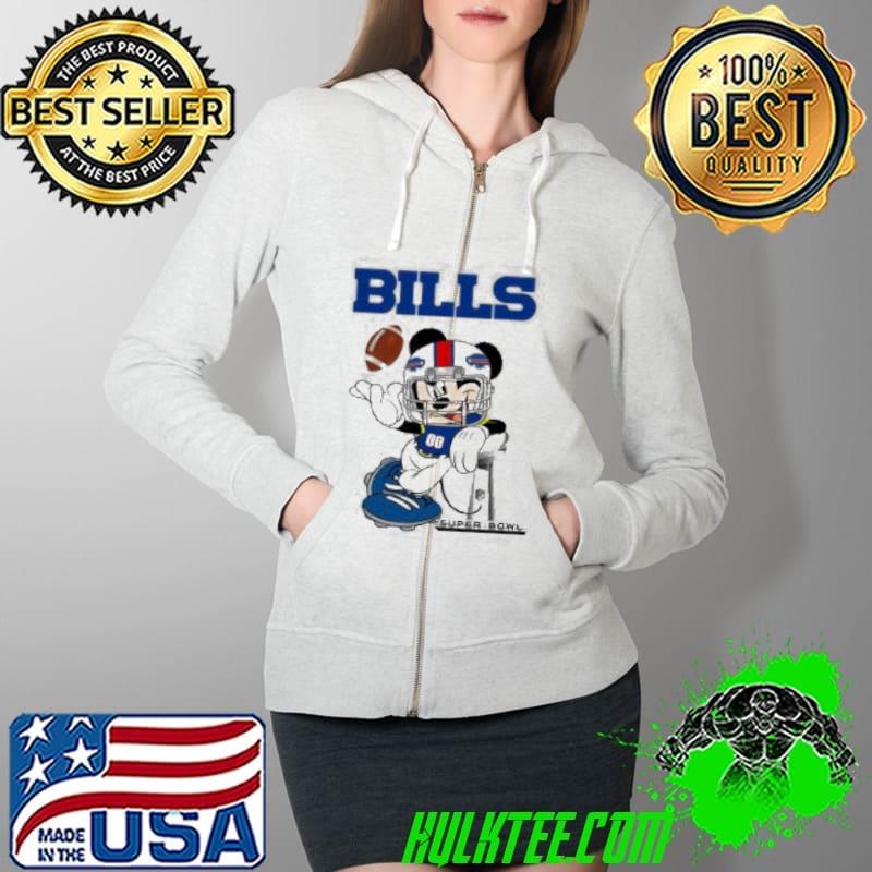 NFL Buffalo Bills Mickey Mouse Disney Super Bowl Football Hoodie 