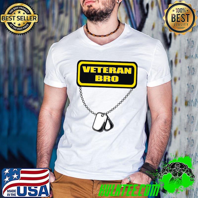 Top Original Army Veteran Brother Retro Dog tags proud vet bro Premium T-Shirt